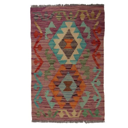 Koberec Kilim Chobi 91x59 ručně tkaný afghánský kilim z vlny