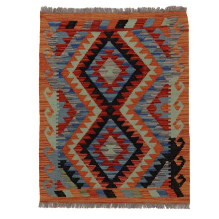 Koberec Kilim Chobi 98x79 ručně tkaný afghánský kilim z vlny