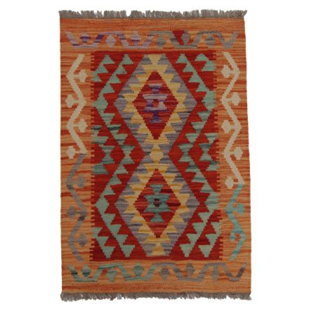 Koberec Kilim Chobi 90x62 ručně tkaný afghánský kilim z vlny