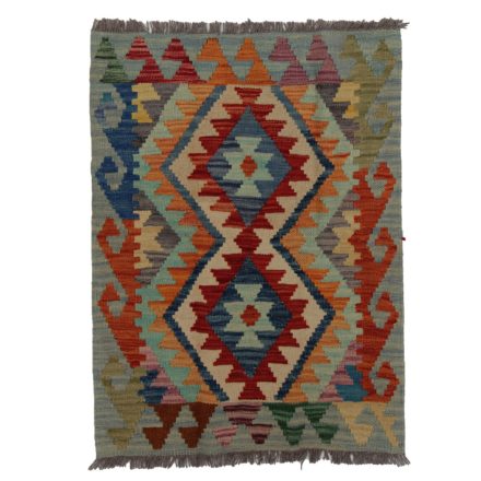 Koberec Kilim Chobi 90x69 ručně tkaný afghánský kilim z vlny