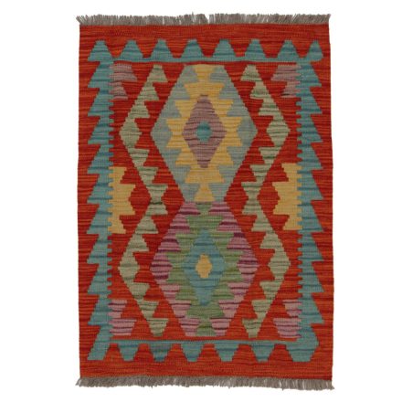 Koberec Kilim Chobi 90x66 ručně tkaný afghánský kilim z vlny