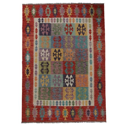 Koberec Kilim Chobi 251x179 ručně tkaný afghánský kilim z vlny