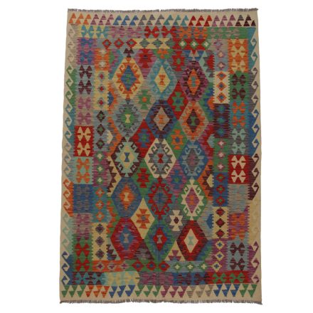 Koberec Kilim Chobi 249x176 ručně tkaný afghánský kilim z vlny