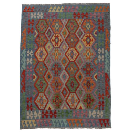 Koberec Kilim Chobi 239x176 ručně tkaný afghánský kilim z vlny