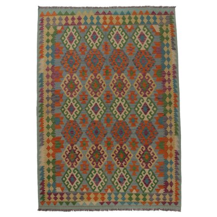 Koberec Kilim Chobi 253x184 ručně tkaný afghánský kilim z vlny