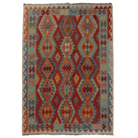 Koberec Kilim Chobi 241x176 ručně tkaný afghánský kilim z vlny