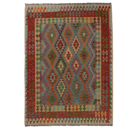 Koberec Kilim Chobi 242x178 ručně tkaný afghánský kilim z vlny