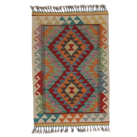 Koberec Kilim Chobi 88x60 ručně tkaný afghánský kilim z vlny