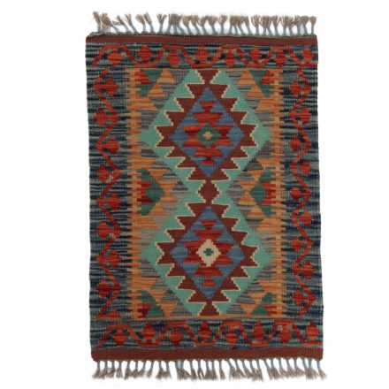 Koberec Kilim Chobi 87x60 ručně tkaný afghánský kilim z vlny