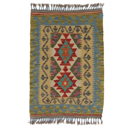 Koberec Kilim Chobi 90x64 ručně tkaný afghánský kilim z vlny