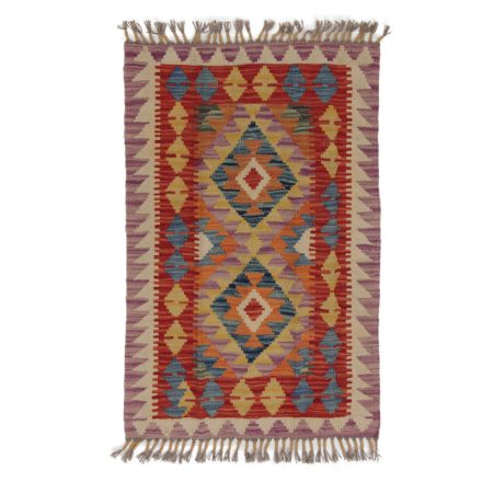 Koberec Kilim Chobi 91x60 ručně tkaný afghánský kilim z vlny