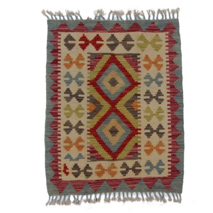 Koberec Kilim Chobi 81x65 ručně tkaný afghánský kilim z vlny