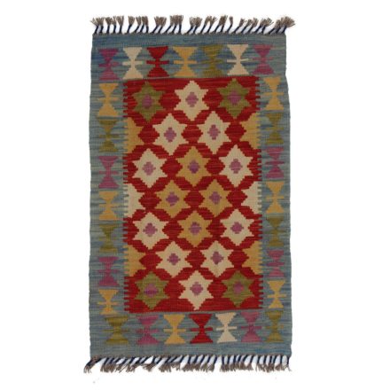 Koberec Kilim Chobi 90x56 ručně tkaný afghánský kilim z vlny