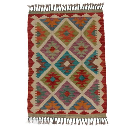 Koberec Kilim Chobi 86x63 ručně tkaný afghánský kilim z vlny