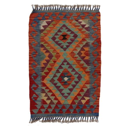 Koberec Kilim Chobi 91x62 ručně tkaný afghánský kilim z vlny