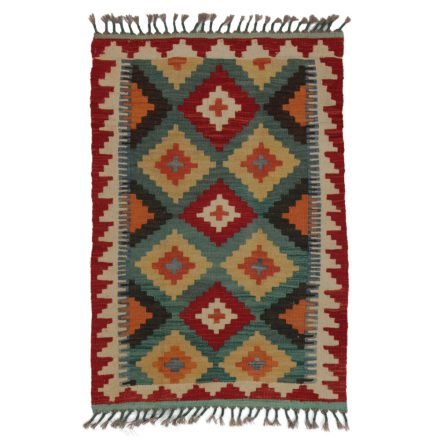 Koberec Kilim Chobi 90x62 ručně tkaný afghánský kilim z vlny