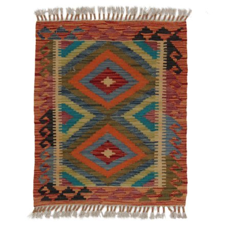 Koberec Kilim Chobi 74x59 ručně tkaný afghánský kilim z vlny