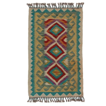 Koberec Kilim Chobi 95x59 ručně tkaný afghánský kilim z vlny