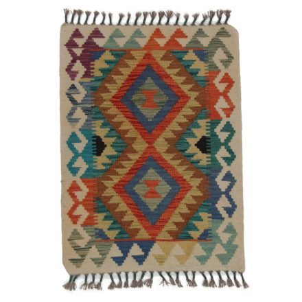 Koberec Kilim Chobi 85x64 ručně tkaný afghánský kilim z vlny