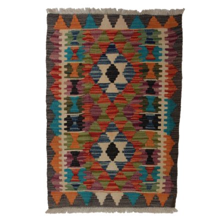 Koberec Kilim Chobi 86x61 ručně tkaný afghánský kilim z vlny