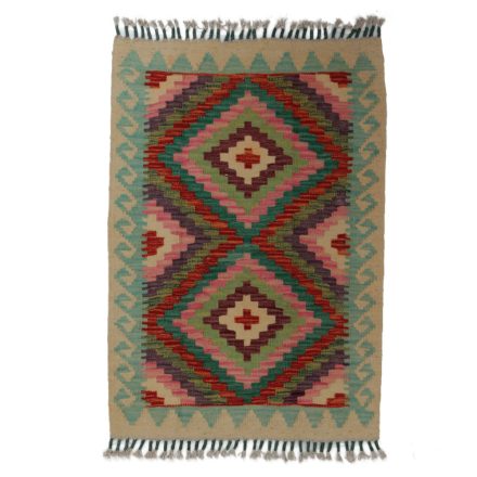 Koberec Kilim Chobi 88x63 ručně tkaný afghánský kilim z vlny