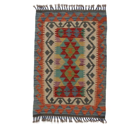 Koberec Kilim Chobi 91x63 ručně tkaný afghánský kilim z vlny