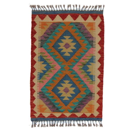 Koberec Kilim Chobi 93x62 ručně tkaný afghánský kilim z vlny