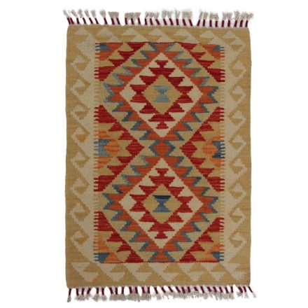 Koberec Kilim Chobi 90x64 ručně tkaný afghánský kilim z vlny