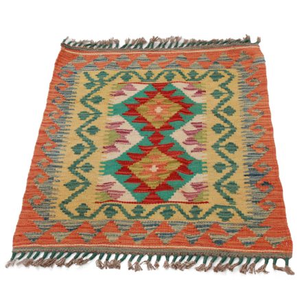 Koberec Kilim Chobi 90x62 ručně tkaný afghánský kilim z vlny