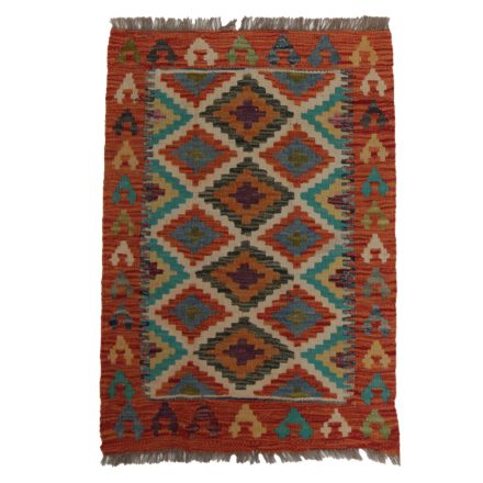 Koberec Kilim Chobi 85x60 ručně tkaný afghánský kilim z vlny