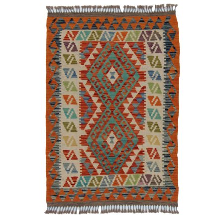 Koberec Kilim Chobi 132x92 ručně tkaný afghánský kilim z vlny