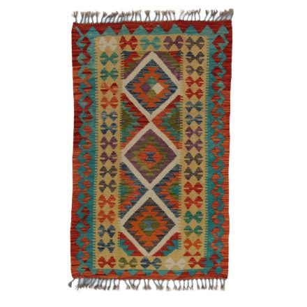 Koberec Kelim Chobi 77x124 ručně tkaný afghánský kilim z vlny