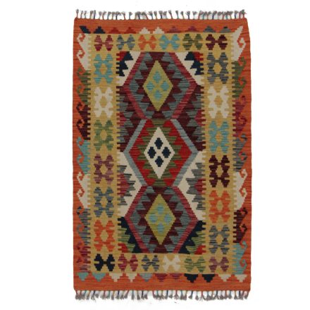 Koberec Kilim Chobi 132x87 ručně tkaný afghánský kilim z vlny