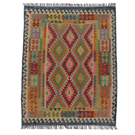 Koberec Kilim Chobi 195x160 ručně tkaný afghánský kilim z vlny