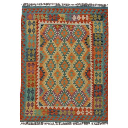 Koberec Kilim Chobi 197x152 ručně tkaný afghánský kilim z vlny