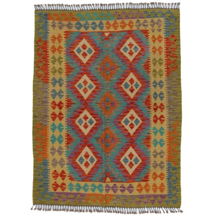 Koberec Kilim Chobi 139x179 ručně tkaný afghánský kilim z vlny