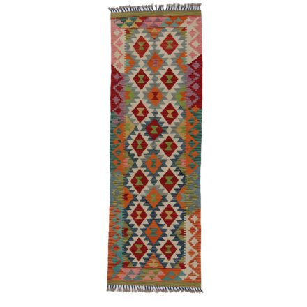 Koberec Kilim Chobi 69x205 ručně tkaný afghánský kilim z vlny