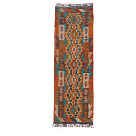 Koberec Kilim Chobi 71x210 ručně tkaný afghánský kilim z vlny