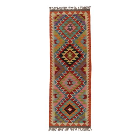 Koberec Kilim Chobi 69x196 ručně tkaný afghánský kilim z vlny