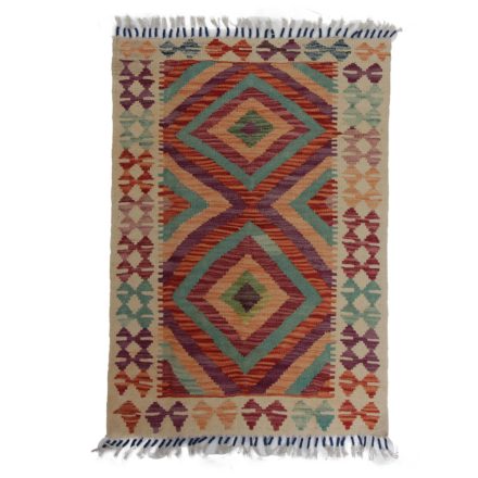 Koberec Kilim Chobi 92x64 ručně tkaný afghánský kilim z vlny