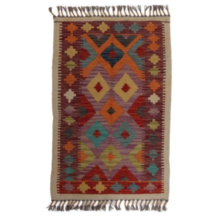 Koberec Kilim Chobi 90x54 ručně tkaný afghánský kilim z vlny