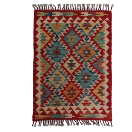 Koberec Kilim Chobi 87x67 ručně tkaný afghánský kilim z vlny