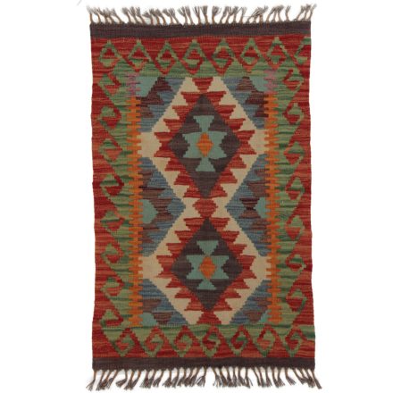 Koberec Kilim Chobi 94x66 ručně tkaný afghánský kilim z vlny