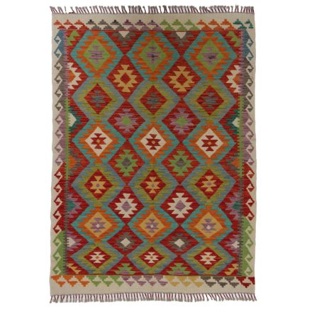 Koberec Kilim Chobi 196x144 ručně tkaný afghánský kilim z vlny