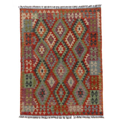 Koberec Kilim Chobi 196x150 ručně tkaný afghánský kilim z vlny