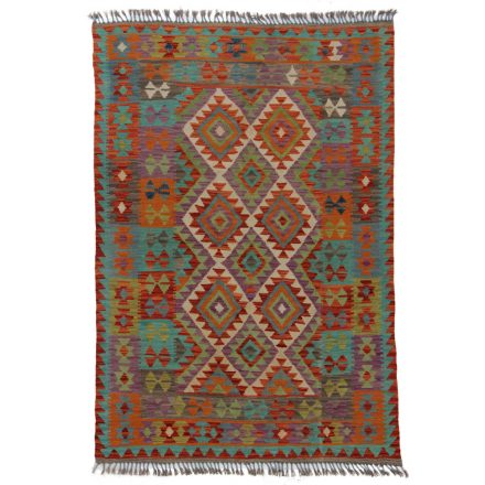 Koberec Kilim Chobi 196x133 ručně tkaný afghánský kilim z vlny