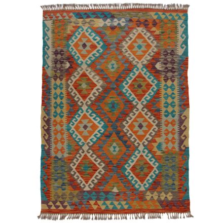 Koberec Kilim Chobi 202x150 ručně tkaný afghánský kilim z vlny