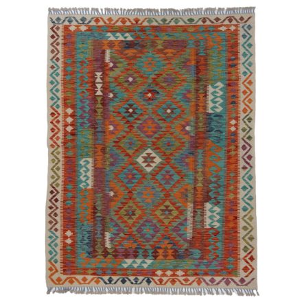 Koberec Kilim Chobi 197x150 ručně tkaný afghánský kilim z vlny