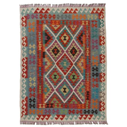 Koberec Kilim Chobi 193x147 ručně tkaný afghánský kilim z vlny