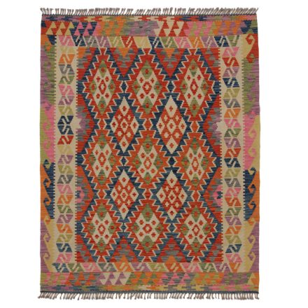 Koberec Kilim Chobi 198x156 ručně tkaný afghánský kilim z vlny